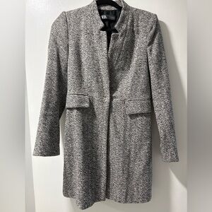 Zara Herringbone Coat